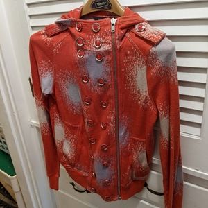 Marc Jacobs Spray Paint Splatter Hoodie Size S Red